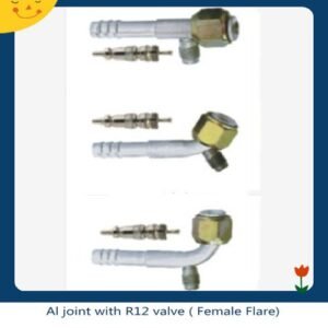 Al joint with R12 valve ( Female Flare)