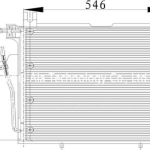 Dodge Auto A/C Condensers OEM 55036499AC