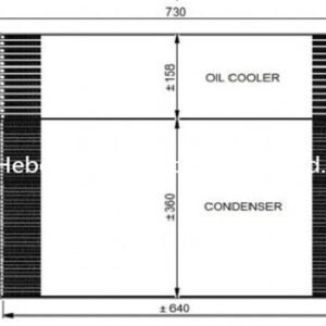 Dodge Auto A/C Condensers OEM 55038003AE, 55038003AG