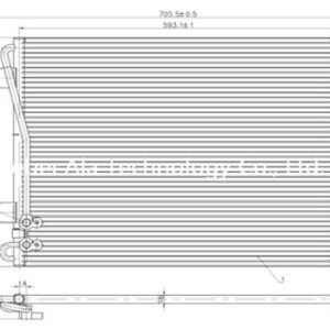 Auto A/C Condensers Distribute China VW 3C0820411B, 3C0820411D