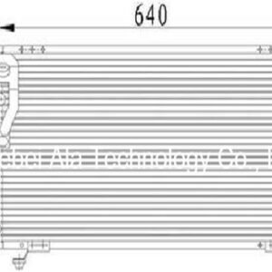 Mitsubishi Automotive A/C Condenser Supply OEM MR568225 / MR315302